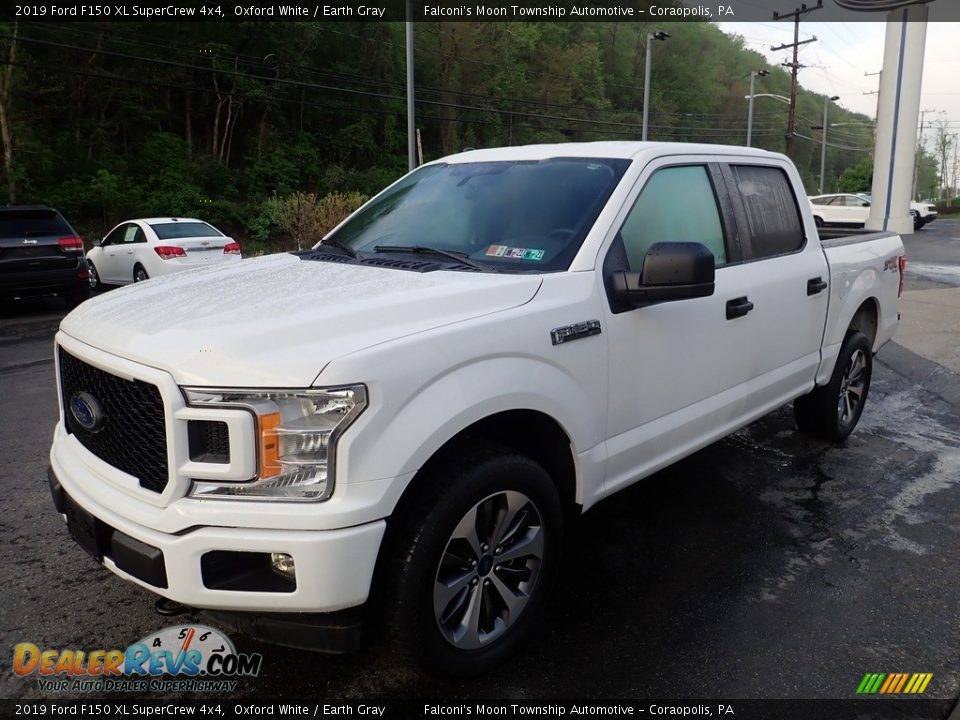 2019 Ford F150 XL SuperCrew 4x4 Oxford White / Earth Gray Photo #6