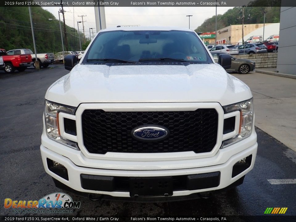 2019 Ford F150 XL SuperCrew 4x4 Oxford White / Earth Gray Photo #7