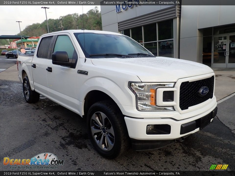 2019 Ford F150 XL SuperCrew 4x4 Oxford White / Earth Gray Photo #8