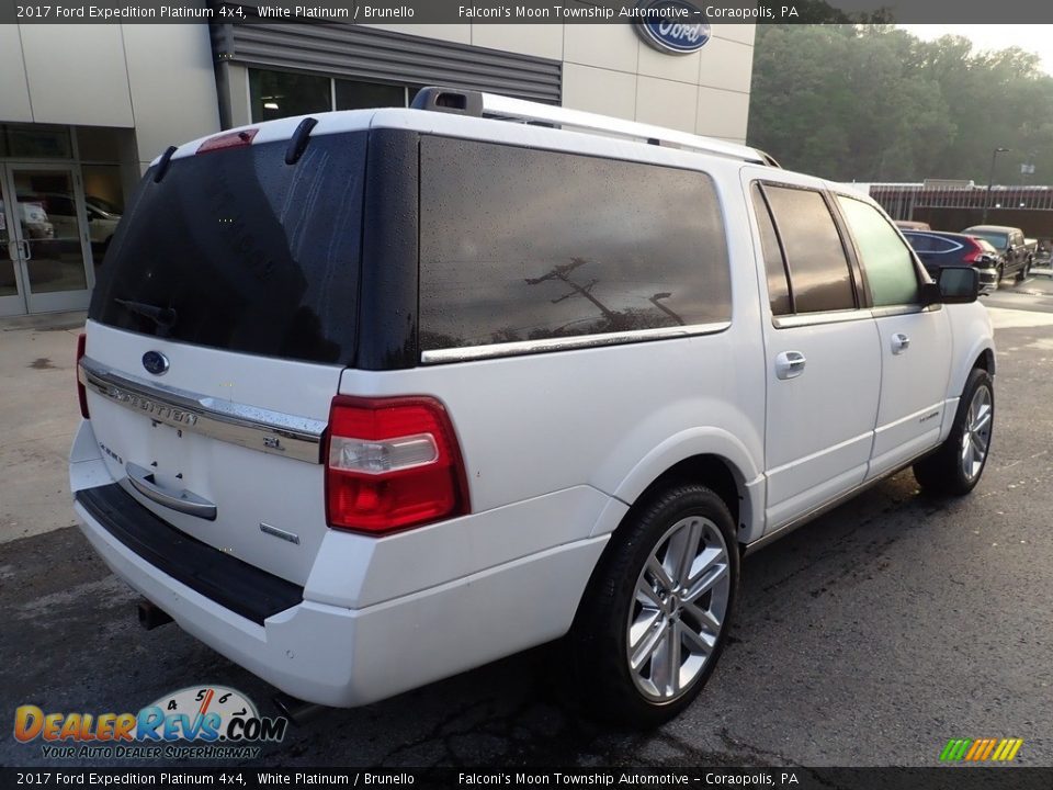 2017 Ford Expedition Platinum 4x4 White Platinum / Brunello Photo #2