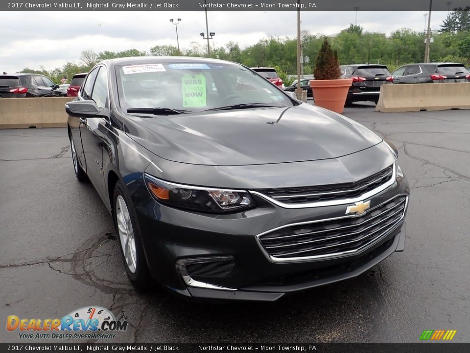 2017 Chevrolet Malibu LT Nightfall Gray Metallic / Jet Black Photo #12