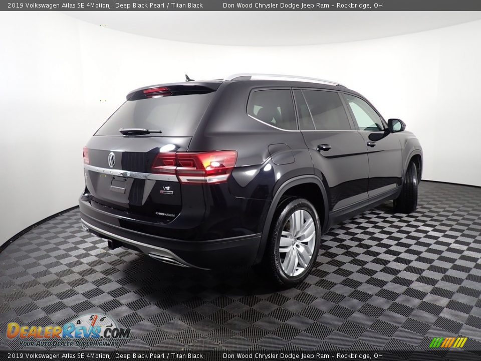 2019 Volkswagen Atlas SE 4Motion Deep Black Pearl / Titan Black Photo #19