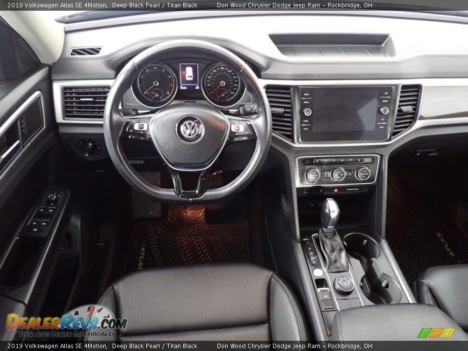 2019 Volkswagen Atlas SE 4Motion Deep Black Pearl / Titan Black Photo #31