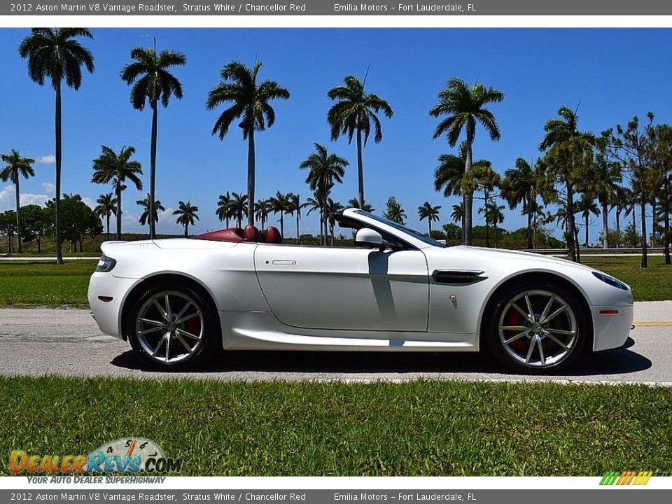 Stratus White 2012 Aston Martin V8 Vantage Roadster Photo #3