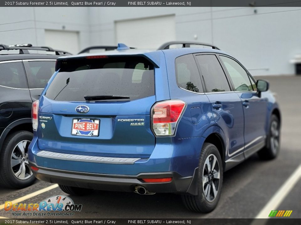 2017 Subaru Forester 2.5i Limited Quartz Blue Pearl / Gray Photo #3