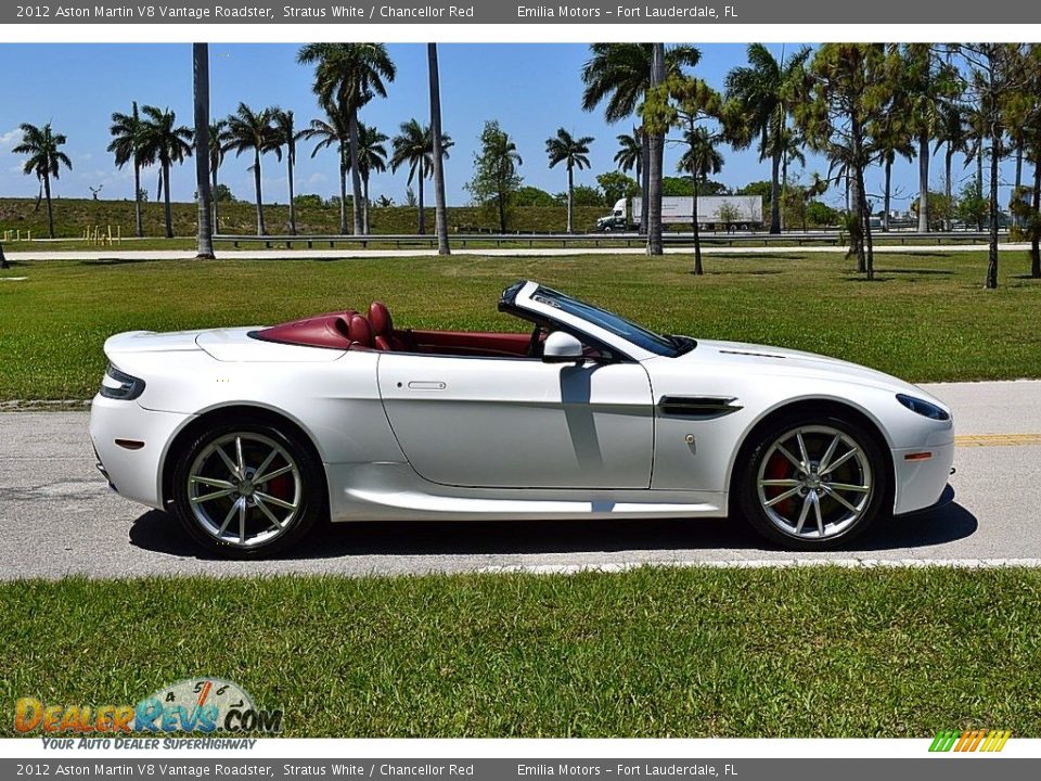 Stratus White 2012 Aston Martin V8 Vantage Roadster Photo #7