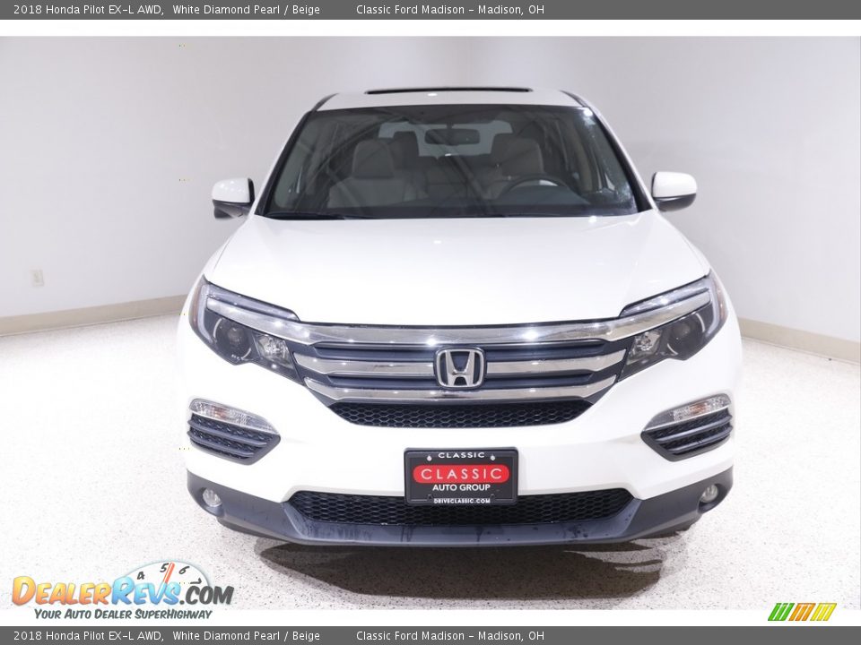 2018 Honda Pilot EX-L AWD White Diamond Pearl / Beige Photo #2