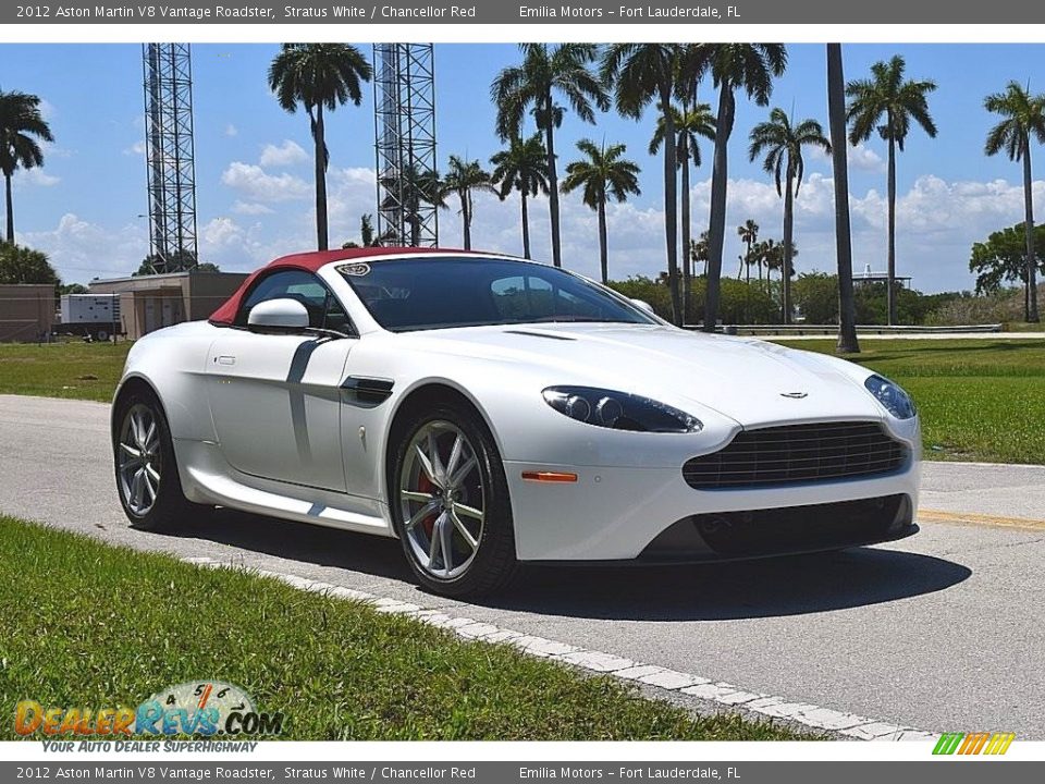 Stratus White 2012 Aston Martin V8 Vantage Roadster Photo #11