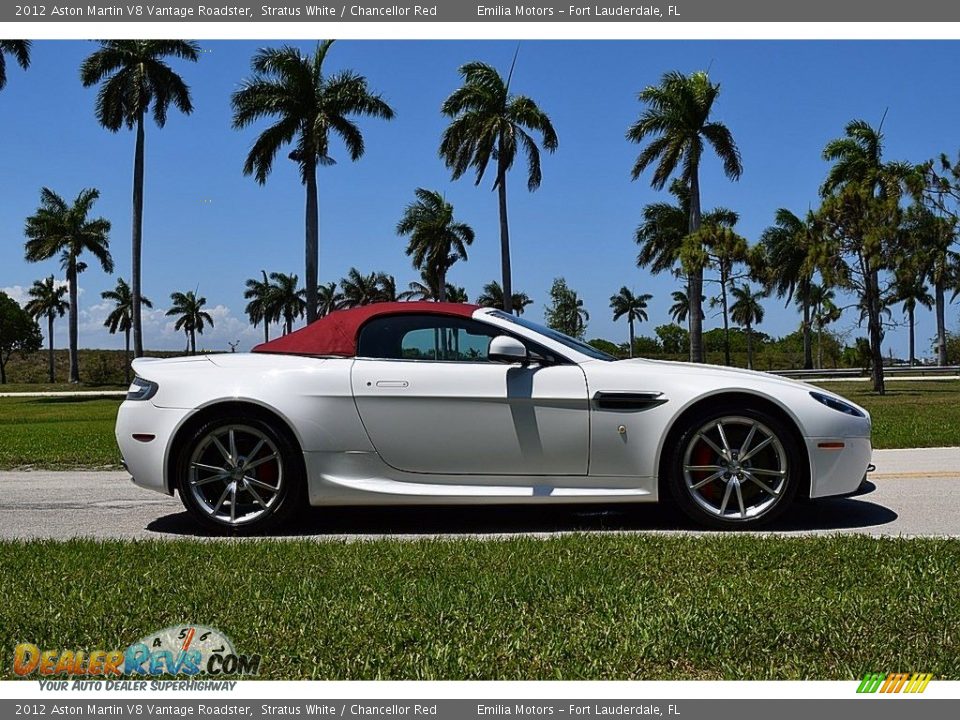 Stratus White 2012 Aston Martin V8 Vantage Roadster Photo #12