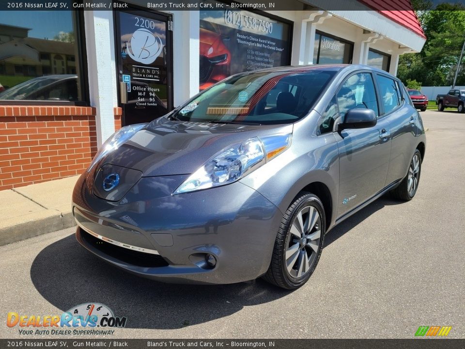 2016 Nissan LEAF SV Gun Metallic / Black Photo #2