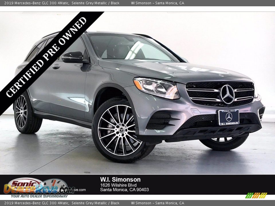 2019 Mercedes-Benz GLC 300 4Matic Selenite Grey Metallic / Black Photo #1
