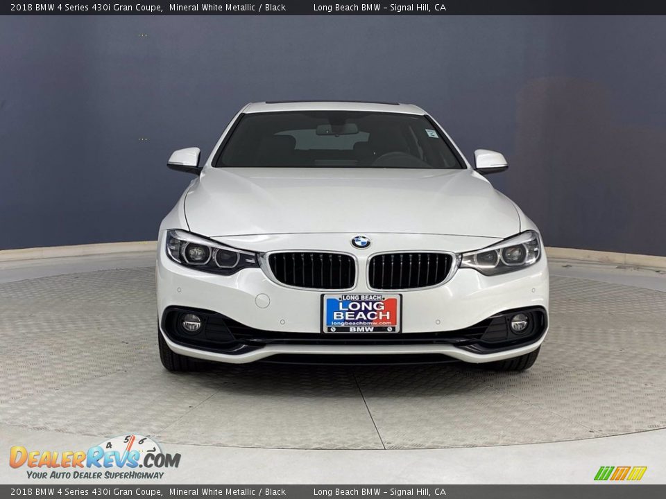 2018 BMW 4 Series 430i Gran Coupe Mineral White Metallic / Black Photo #2