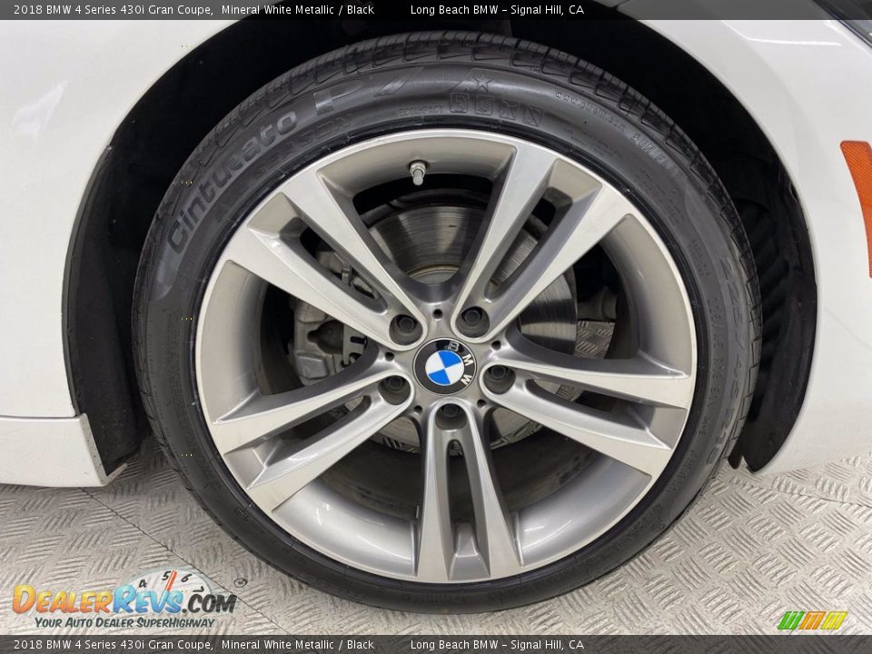 2018 BMW 4 Series 430i Gran Coupe Mineral White Metallic / Black Photo #6