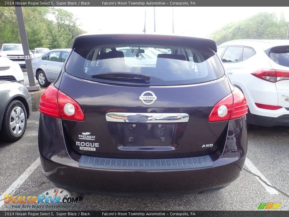 2014 Nissan Rogue Select S Super Black / Black Photo #3