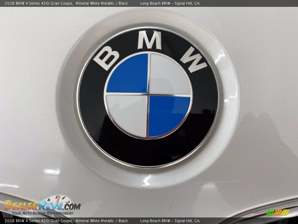 2018 BMW 4 Series 430i Gran Coupe Mineral White Metallic / Black Photo #8