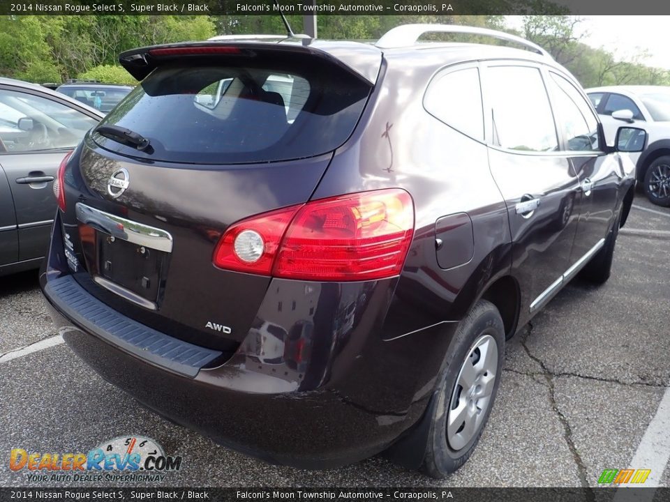 2014 Nissan Rogue Select S Super Black / Black Photo #4