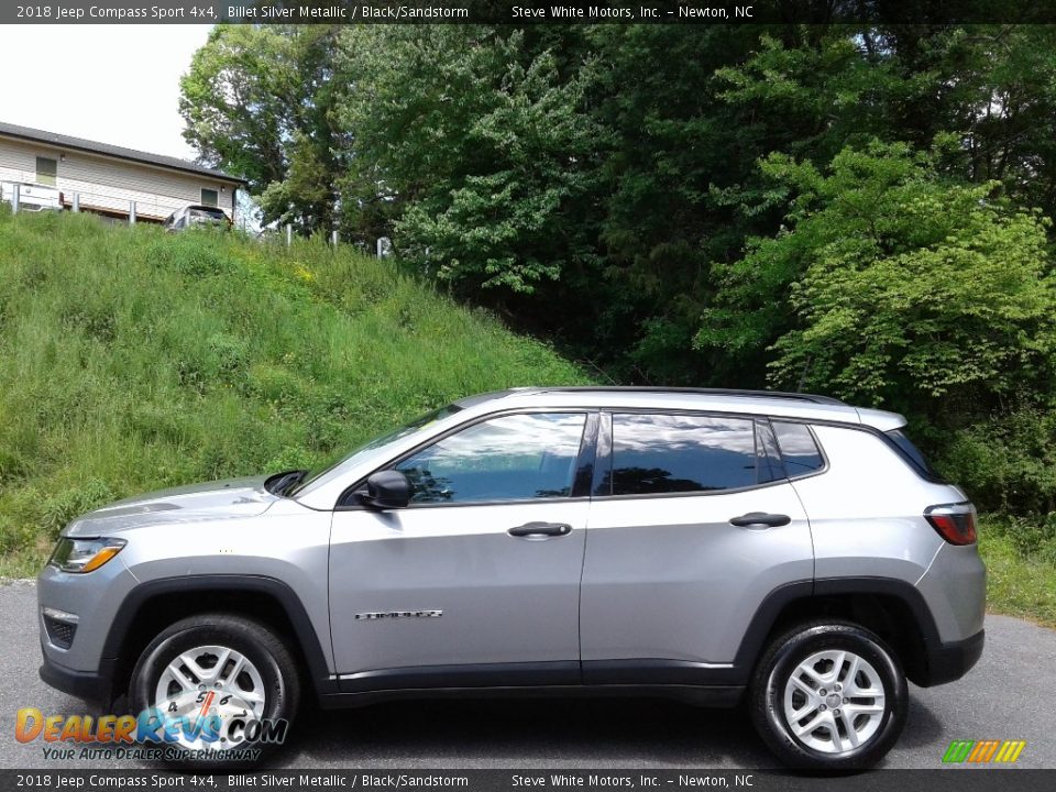 2018 Jeep Compass Sport 4x4 Billet Silver Metallic / Black/Sandstorm Photo #1