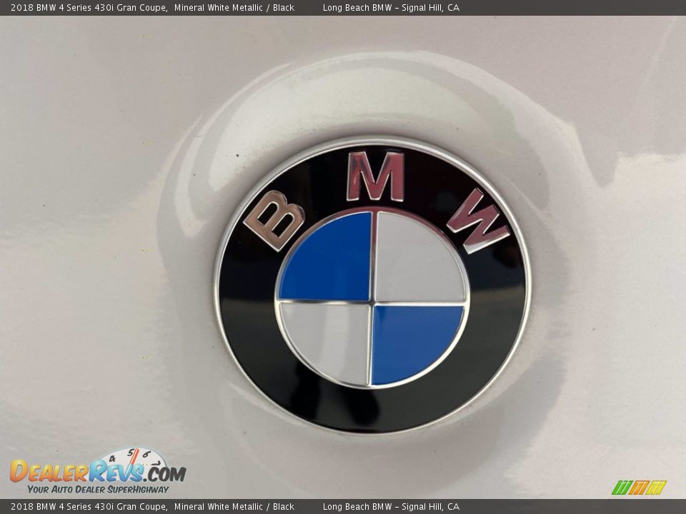 2018 BMW 4 Series 430i Gran Coupe Mineral White Metallic / Black Photo #10