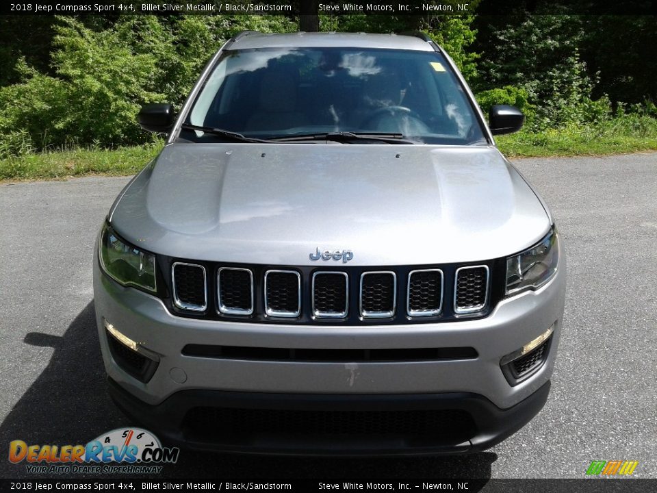 2018 Jeep Compass Sport 4x4 Billet Silver Metallic / Black/Sandstorm Photo #3