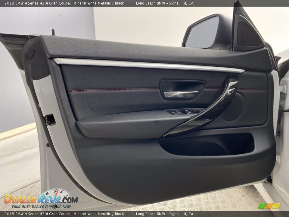 2018 BMW 4 Series 430i Gran Coupe Mineral White Metallic / Black Photo #13