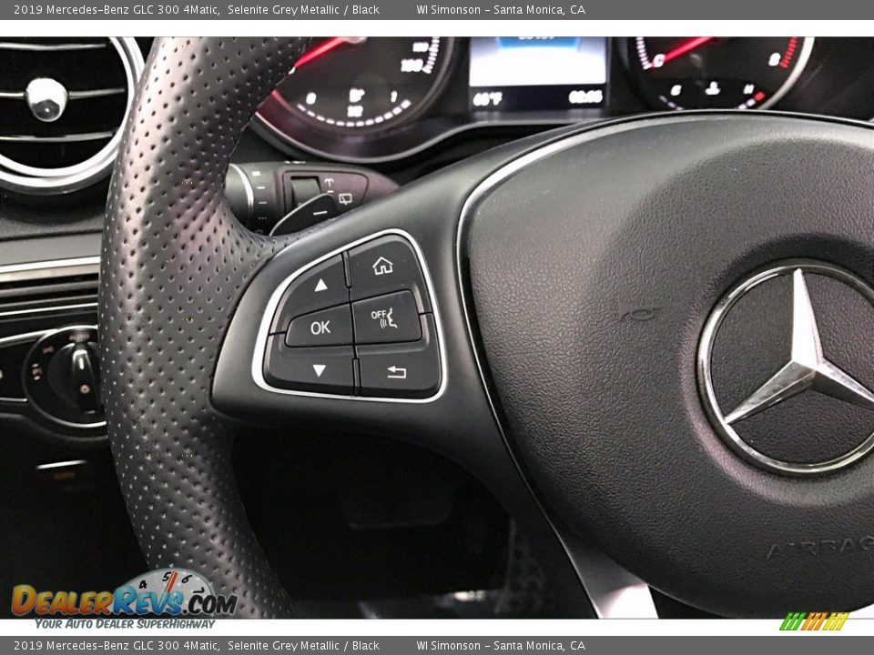 2019 Mercedes-Benz GLC 300 4Matic Selenite Grey Metallic / Black Photo #21