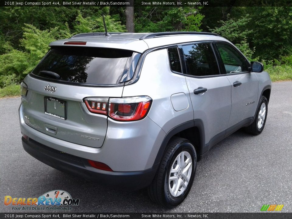 2018 Jeep Compass Sport 4x4 Billet Silver Metallic / Black/Sandstorm Photo #7