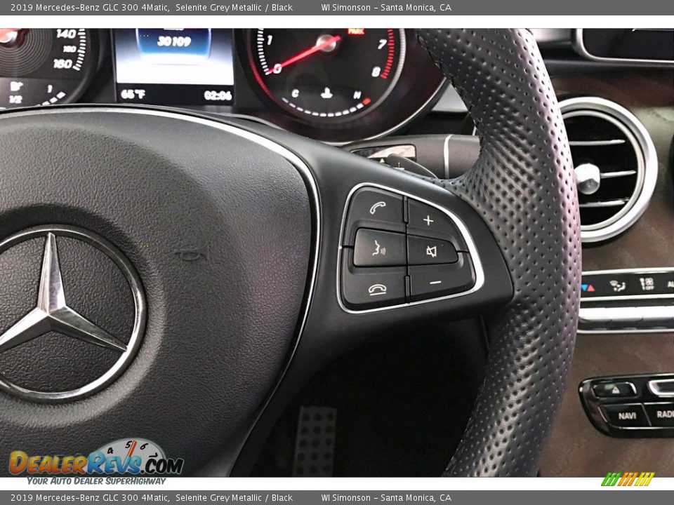 2019 Mercedes-Benz GLC 300 4Matic Selenite Grey Metallic / Black Photo #22
