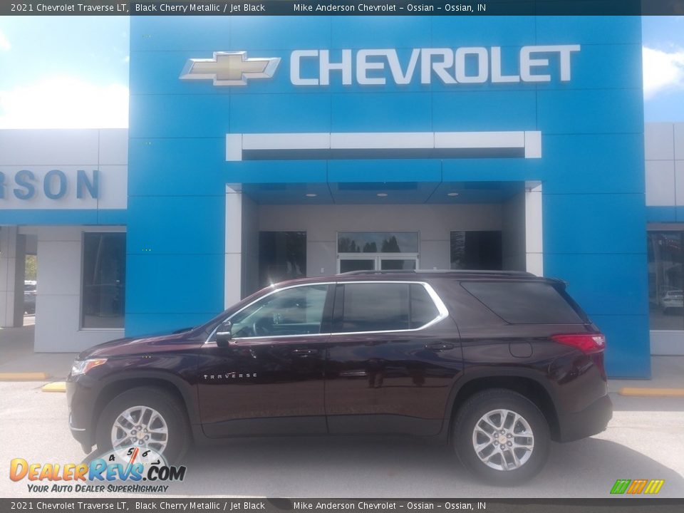 2021 Chevrolet Traverse LT Black Cherry Metallic / Jet Black Photo #1