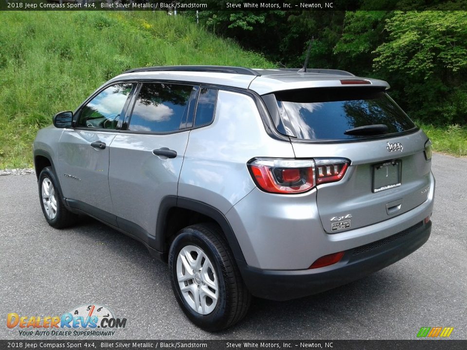 2018 Jeep Compass Sport 4x4 Billet Silver Metallic / Black/Sandstorm Photo #9