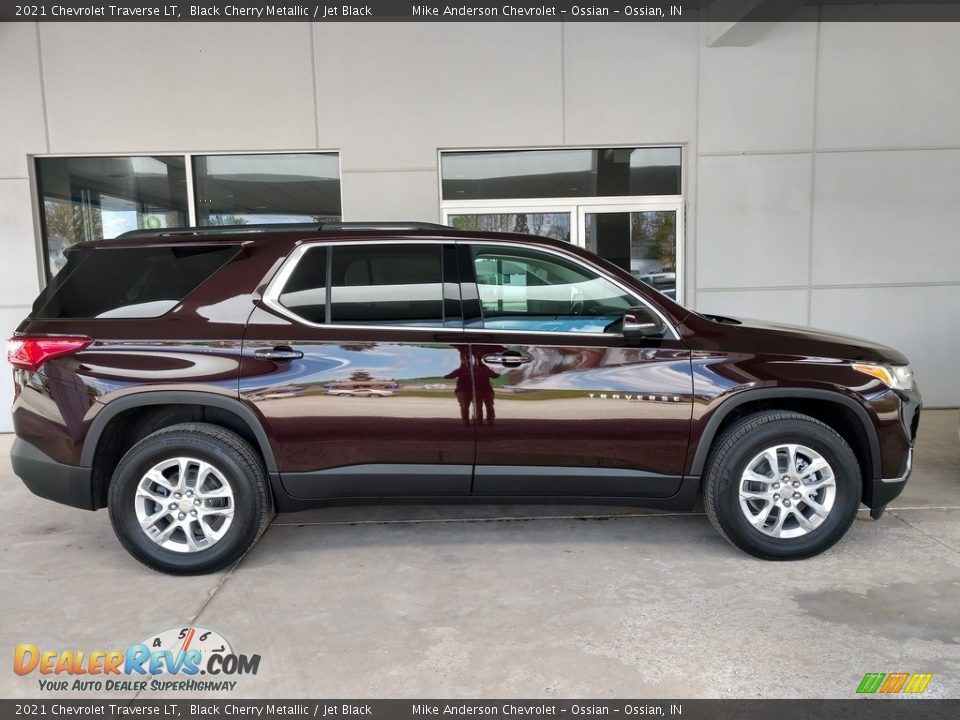 2021 Chevrolet Traverse LT Black Cherry Metallic / Jet Black Photo #3