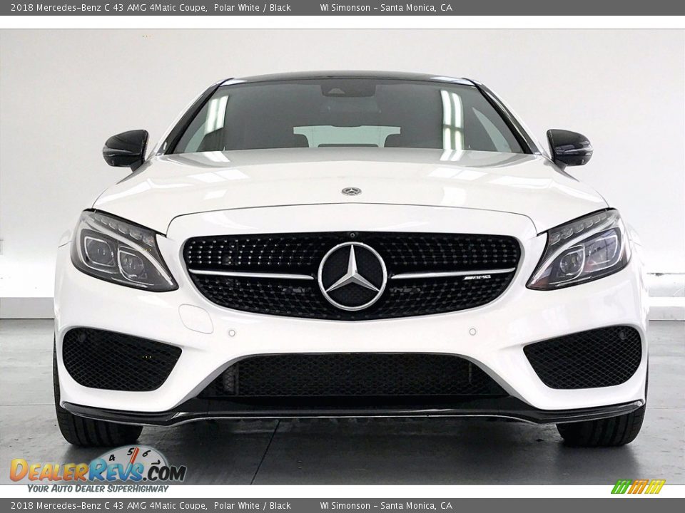 2018 Mercedes-Benz C 43 AMG 4Matic Coupe Polar White / Black Photo #2