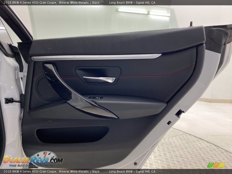 2018 BMW 4 Series 430i Gran Coupe Mineral White Metallic / Black Photo #35