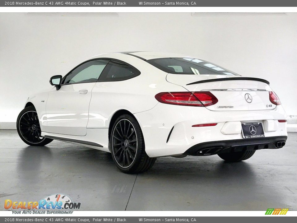 2018 Mercedes-Benz C 43 AMG 4Matic Coupe Polar White / Black Photo #10