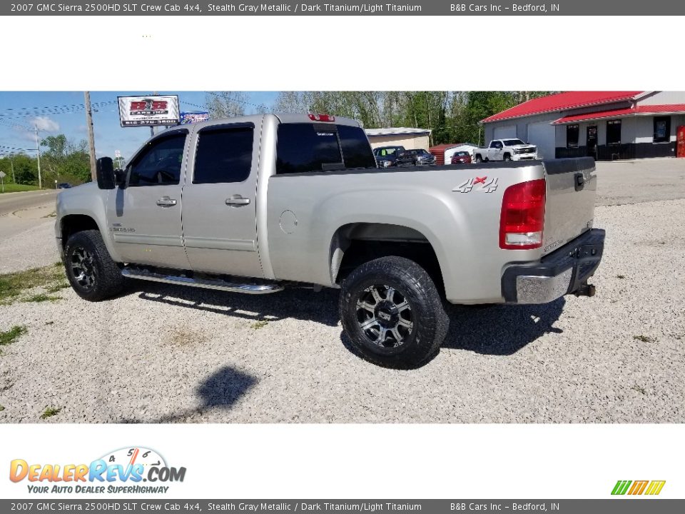 2007 GMC Sierra 2500HD SLT Crew Cab 4x4 Stealth Gray Metallic / Dark Titanium/Light Titanium Photo #3