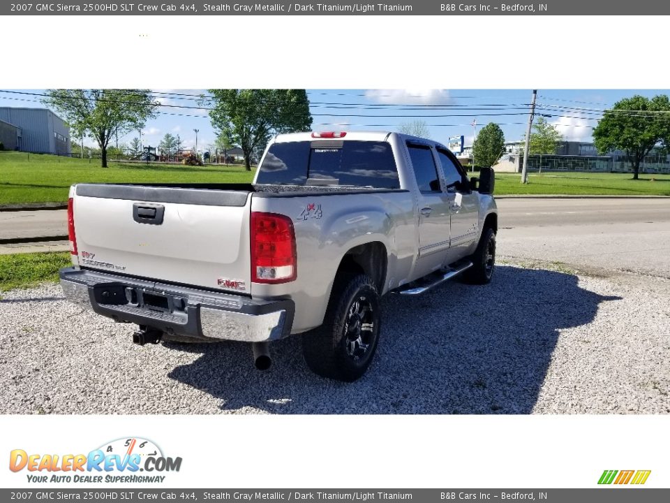 2007 GMC Sierra 2500HD SLT Crew Cab 4x4 Stealth Gray Metallic / Dark Titanium/Light Titanium Photo #5