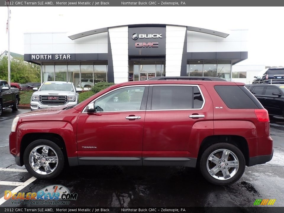 2012 GMC Terrain SLE AWD Merlot Jewel Metallic / Jet Black Photo #13