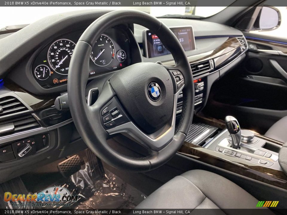 2018 BMW X5 xDrive40e iPerfomance Space Gray Metallic / Black Photo #16