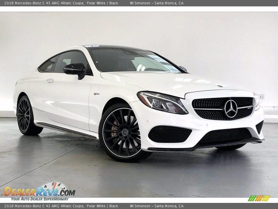 2018 Mercedes-Benz C 43 AMG 4Matic Coupe Polar White / Black Photo #34