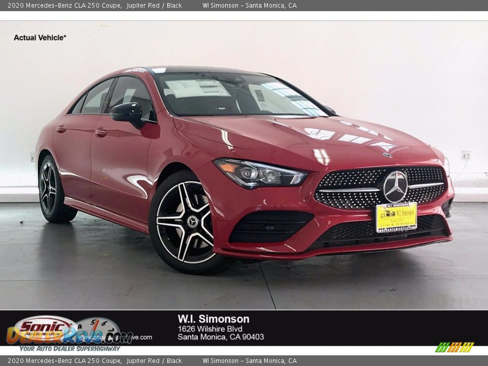 2020 Mercedes-Benz CLA 250 Coupe Jupiter Red / Black Photo #1