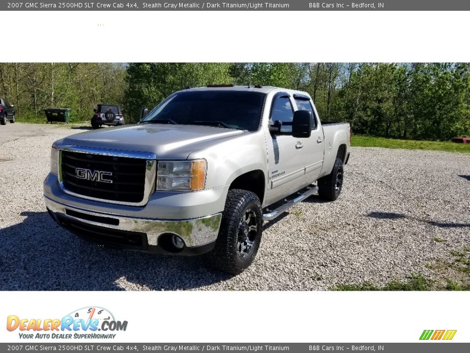 2007 GMC Sierra 2500HD SLT Crew Cab 4x4 Stealth Gray Metallic / Dark Titanium/Light Titanium Photo #26