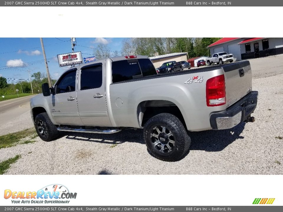 2007 GMC Sierra 2500HD SLT Crew Cab 4x4 Stealth Gray Metallic / Dark Titanium/Light Titanium Photo #27