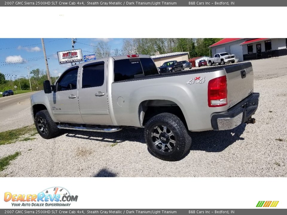 2007 GMC Sierra 2500HD SLT Crew Cab 4x4 Stealth Gray Metallic / Dark Titanium/Light Titanium Photo #28