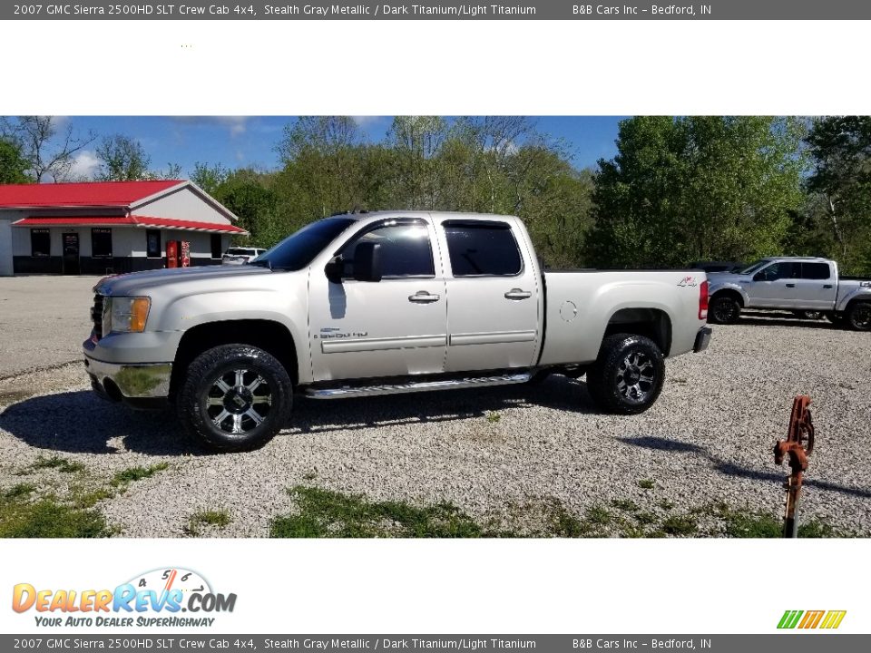 2007 GMC Sierra 2500HD SLT Crew Cab 4x4 Stealth Gray Metallic / Dark Titanium/Light Titanium Photo #29