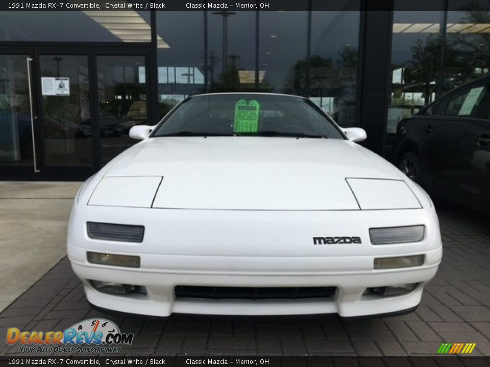 1991 Mazda RX-7 Convertible Crystal White / Black Photo #2