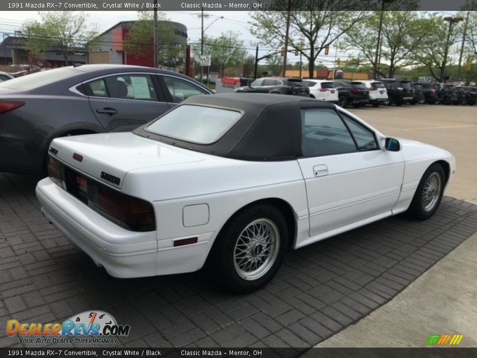 1991 Mazda RX-7 Convertible Crystal White / Black Photo #5