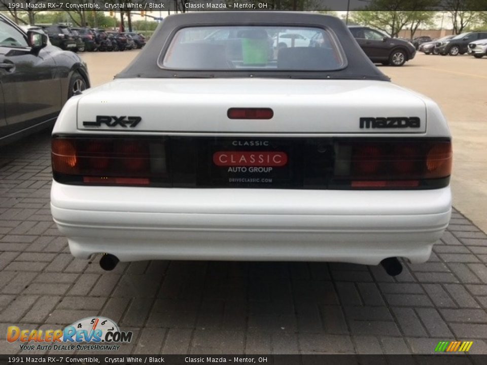 1991 Mazda RX-7 Convertible Crystal White / Black Photo #6