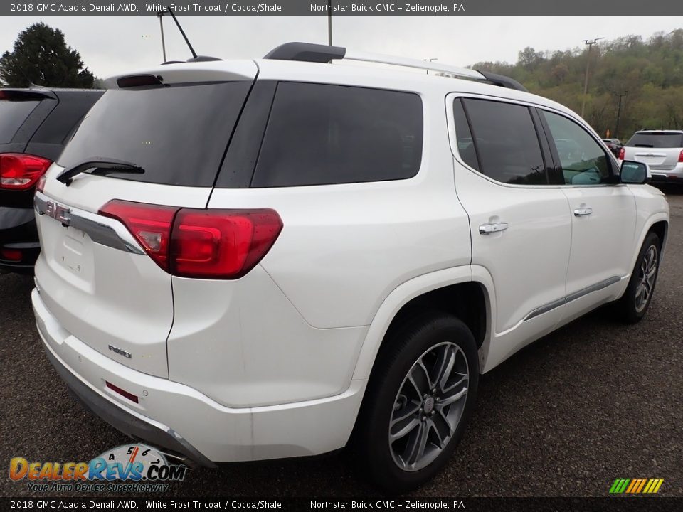 2018 GMC Acadia Denali AWD White Frost Tricoat / Cocoa/Shale Photo #5