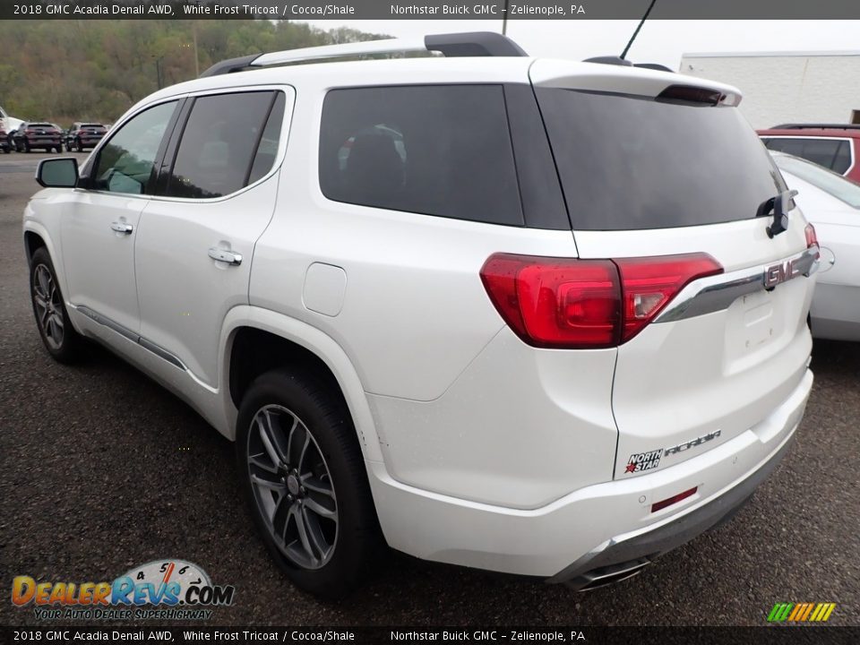 2018 GMC Acadia Denali AWD White Frost Tricoat / Cocoa/Shale Photo #7