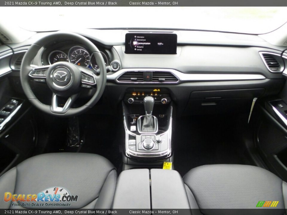 2021 Mazda CX-9 Touring AWD Deep Crystal Blue Mica / Black Photo #3