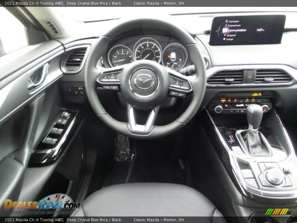 2021 Mazda CX-9 Touring AWD Deep Crystal Blue Mica / Black Photo #4